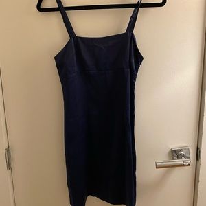 NWT Urban Outfitters Navy Satin Minidress